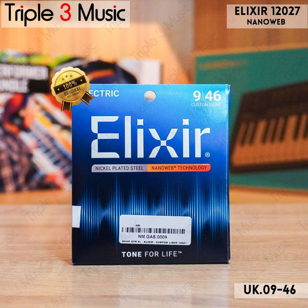 Elixir 12027 009 - 046 Nanoweb senar gitar elektrik ORIGINAL