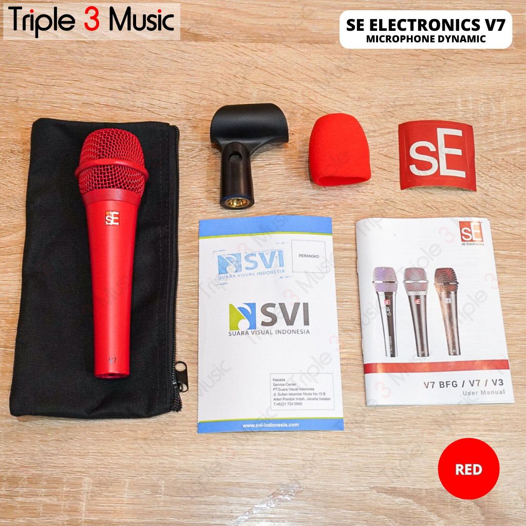SE Electronics V7 microphone mic dynamic kabel original