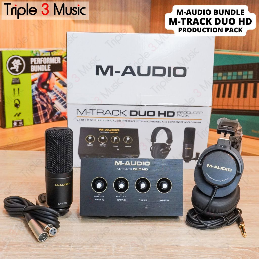 M-Audio M-Track Mtrack Duo HD Producer Pack PAKET RECORDING