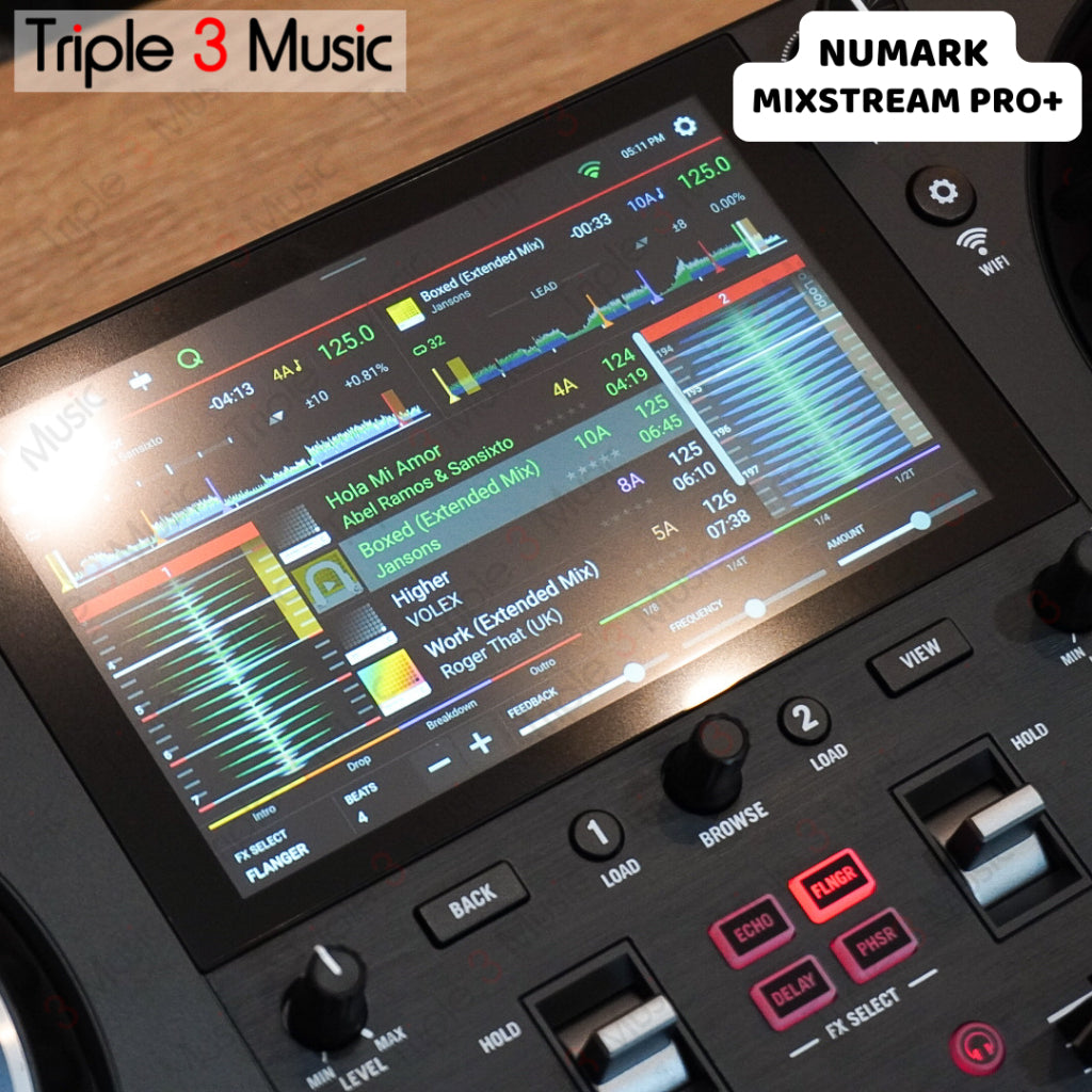 Numark Mixstream Pro Plus + 2-deck Standalone DJ Controller DJ controller pakai flashdisk