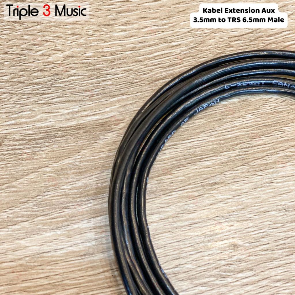 Kabel OFC Extension Perpanjangan IEM in ear monitor Headphone aux 3.5 to 6,5 Premium extension