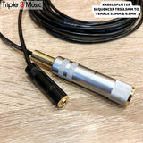 OFC kabel splitter kabel sequencer splitter 3.5 male to dual Female TRS