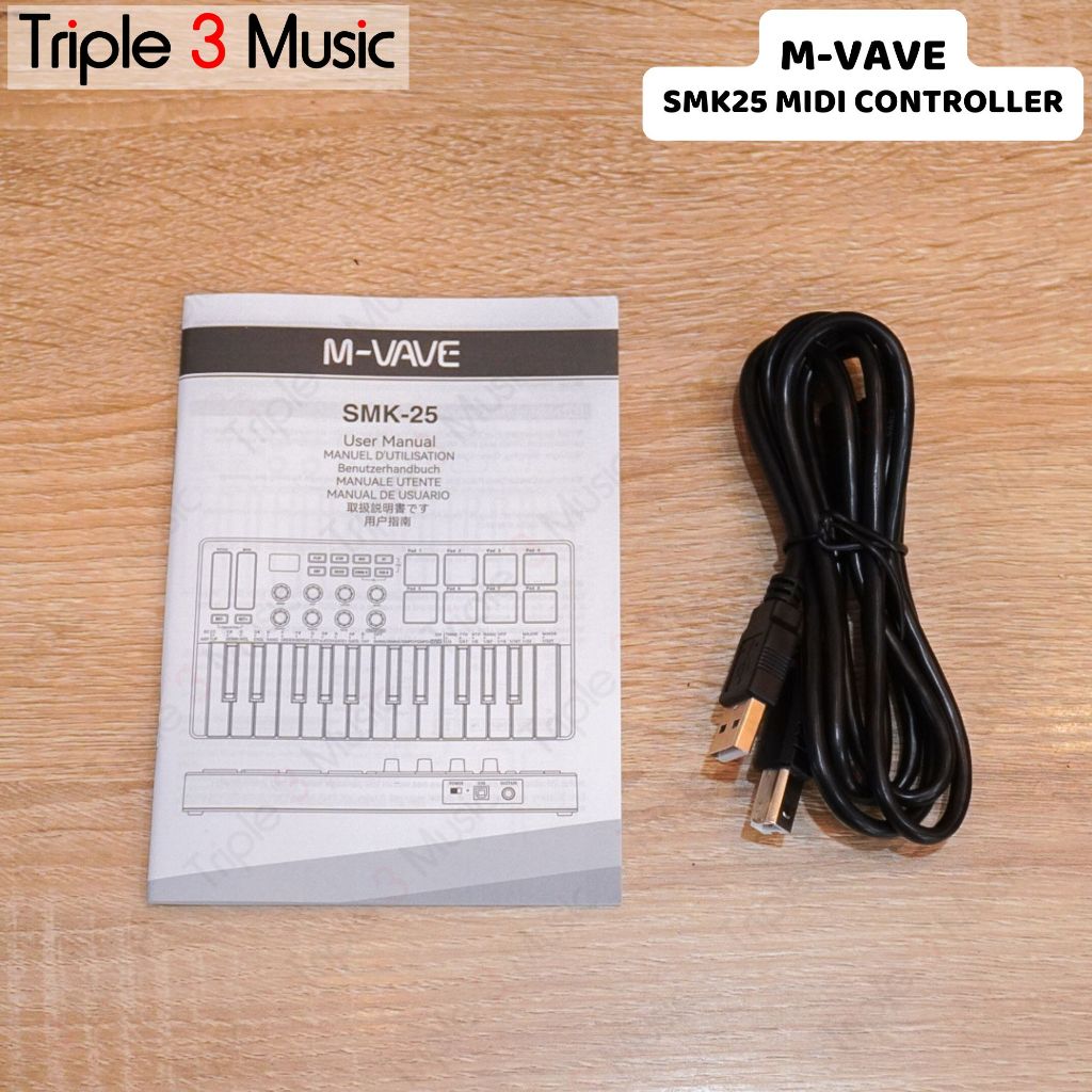 M-VAVE MVAVE SMK 25 SMK25 Midi Keyboard Controller 25 Keys