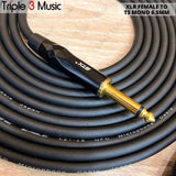 Kabel XLR  Female to Jack TS 6.5 akai OFC JAPAN STANDARD kabel mic dynamic