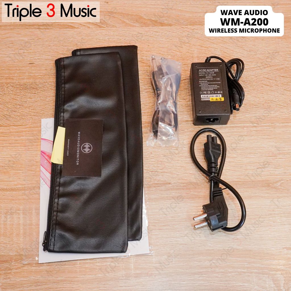 WAVE WM A200 WM-A200 Premiun Mic Wireless handheld 2 channel