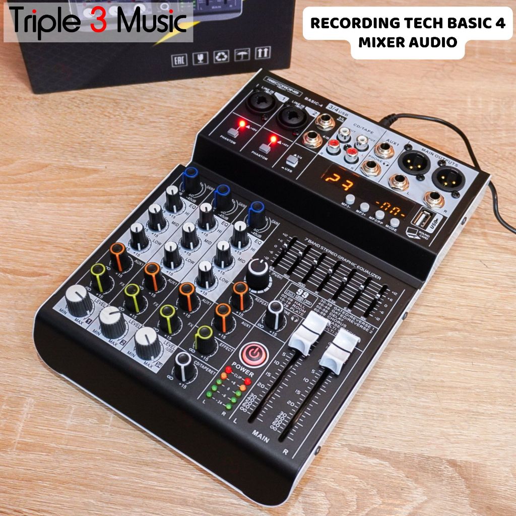 Recording tech basic 4 basic4 Mixer audio usb