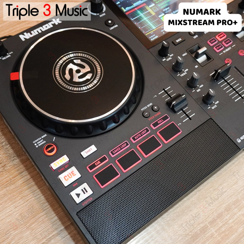 Numark Mixstream Pro Plus + 2-deck Standalone DJ Controller DJ controller pakai flashdisk