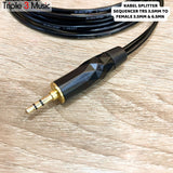 OFC kabel splitter kabel sequencer splitter 3.5 male to dual Female TRS