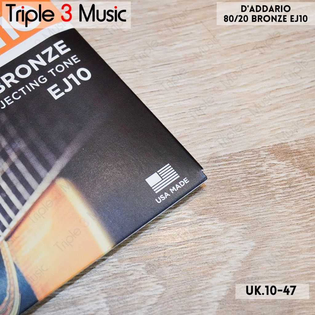 D'Addario EJ10 10-47 senar gitar akustik ORIGINAL