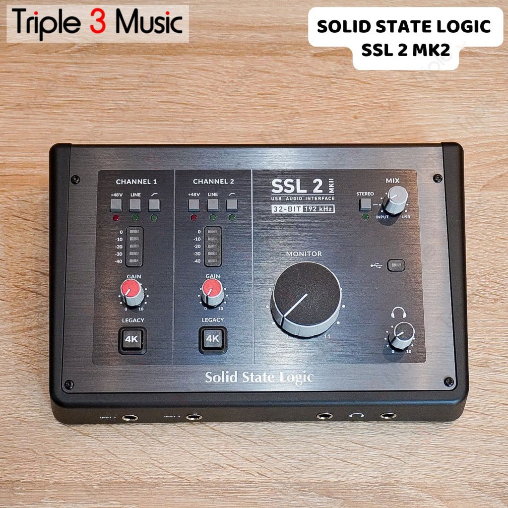 Solid State Logic SSL2 SSL 2 mk2 mkII Audio interface 32 bit usb c 2x2