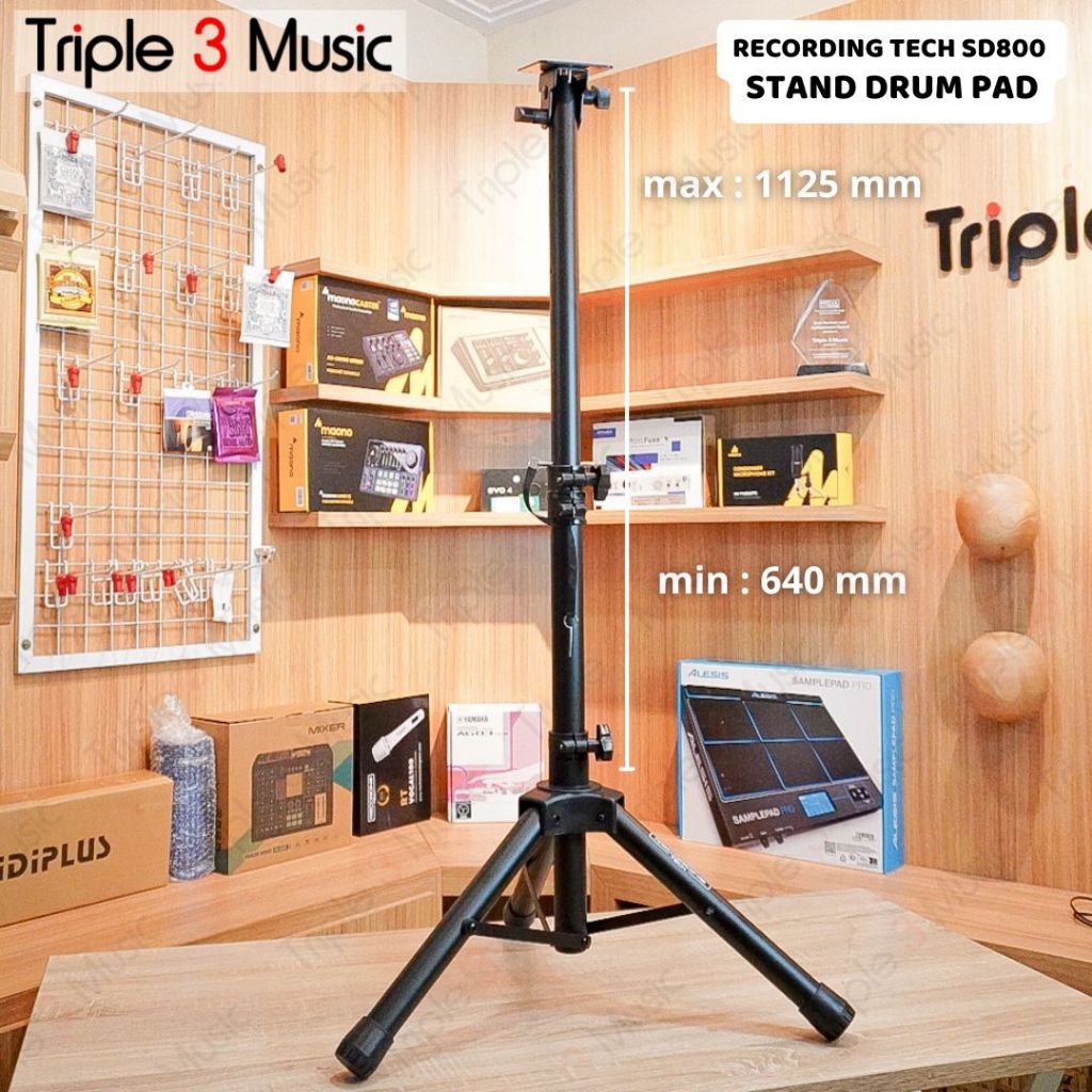 Recording Tech SD800 Stand Drumpad Drum Pad Digital DTX MULTI 12 UDP800 sample pad pro 4