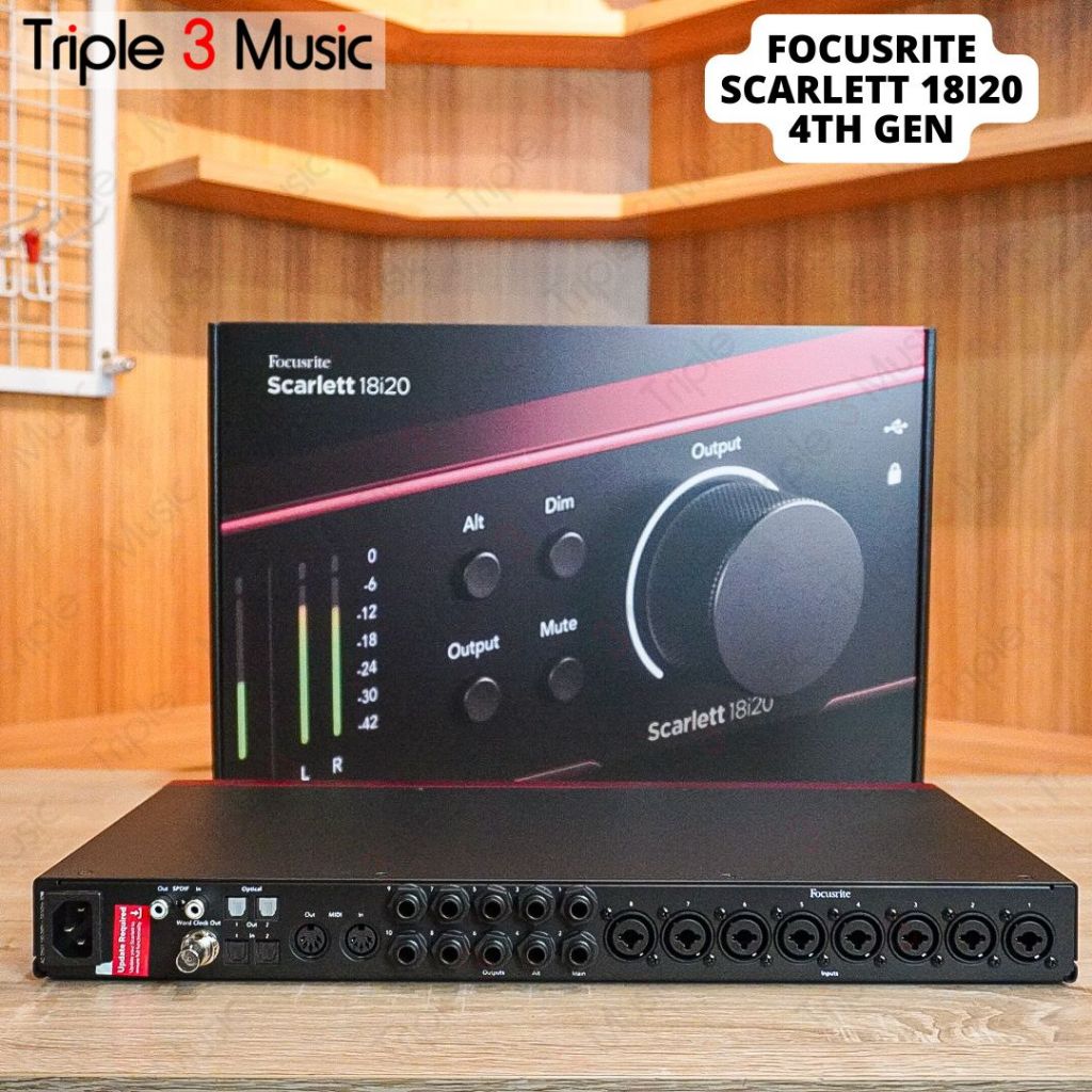 Focusrite Scarlett 18i20 4th Gen USB Audio Interface Original Soundcard Recording