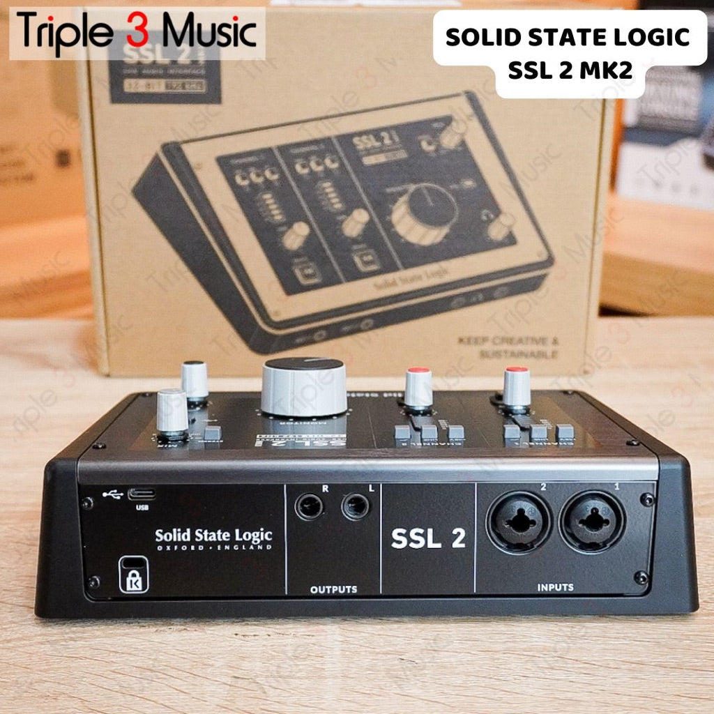 Solid State Logic SSL2 SSL 2 mk2 mkII Audio interface 32 bit usb c 2x2