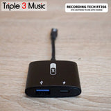 Recording Tech RT 356 RT356 OTG lightning to USB A & Charging Lightning OTG lightning sambil charger STREAMING
