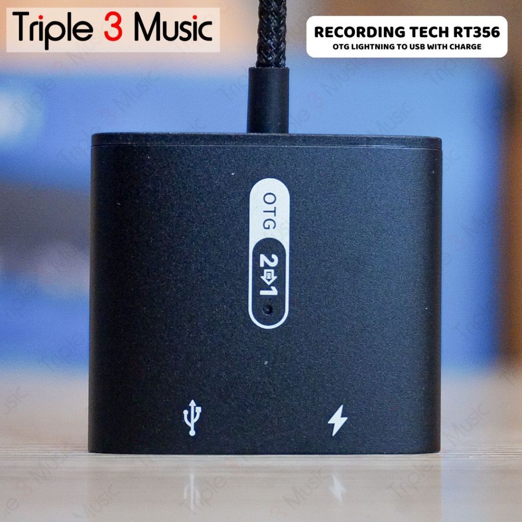 Recording Tech RT 356 RT356 OTG lightning to USB A & Charging Lightning OTG lightning sambil charger STREAMING