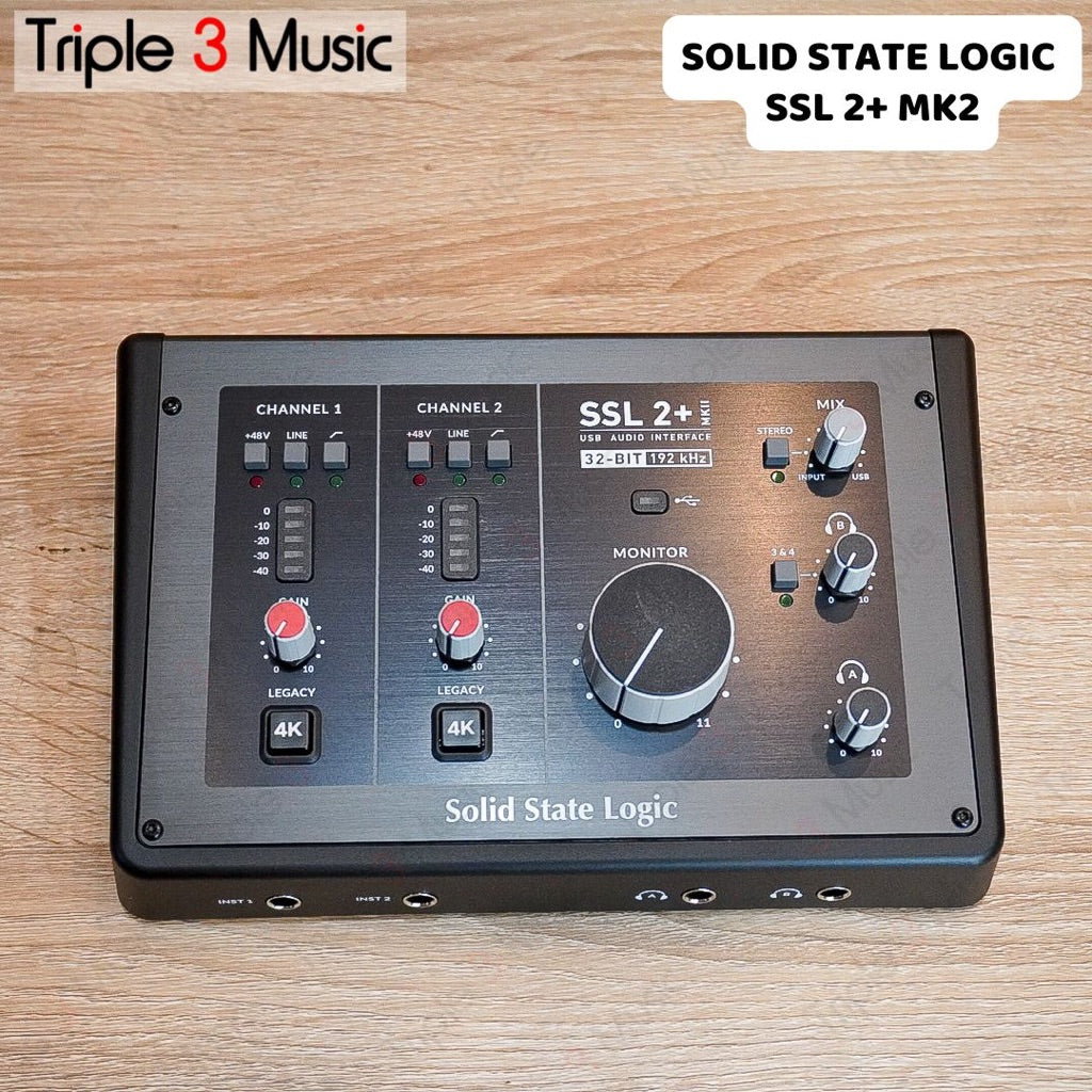 Solid State Logic SSL2 + SSL 2 PLUS mk2 mkII Audio interface 32 bit usb c 2x4