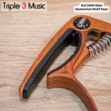SLZ CAPO Gitar Aluminum Desain warna Kayu capo murah berkualitas