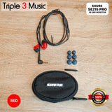 SHURE SE215 PRO RED MERAH Iem Panggung in ear monitor ORIGINAL
