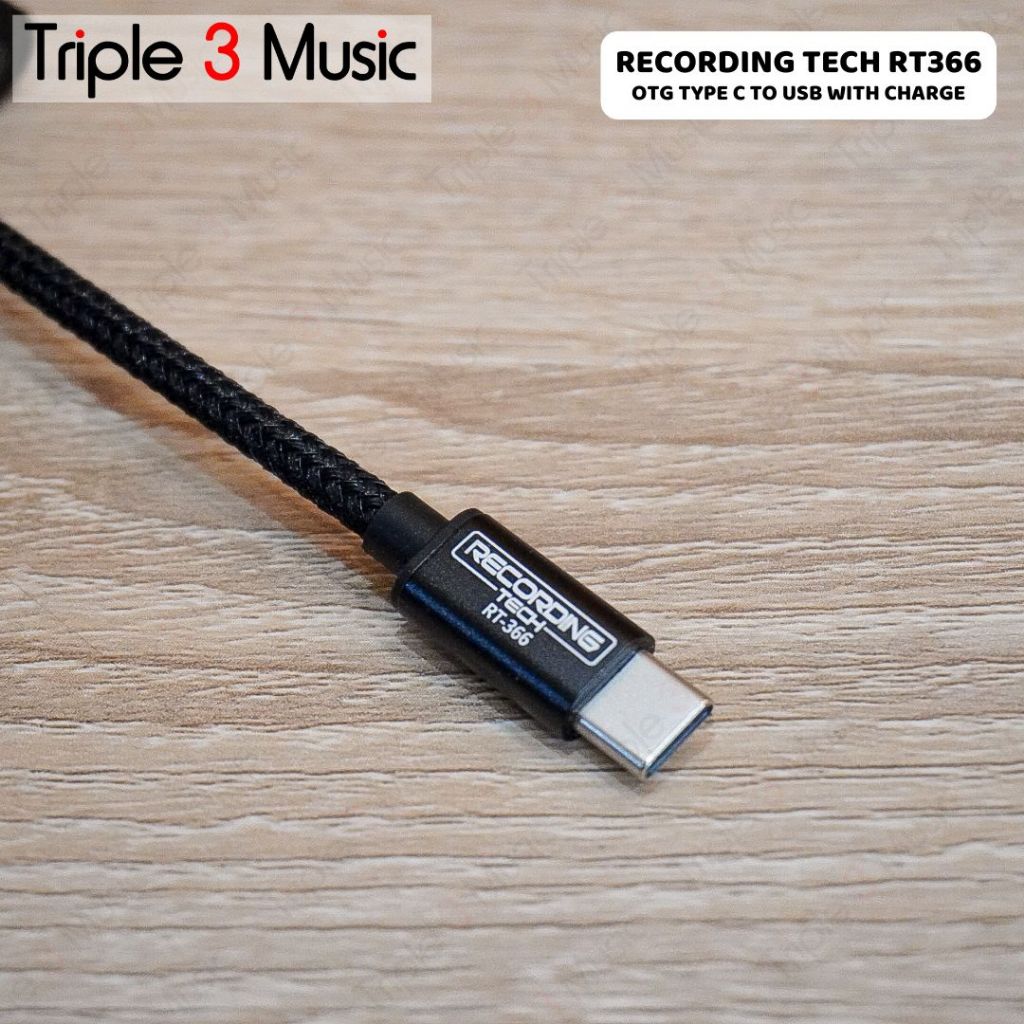 Recording Tech RT 366 RT366 OTG Tipe C USB C to USB A 3.0 & USB C CHARGING OTG USB C sambil charger STREAMING