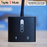 Recording Tech RT 366 RT366 OTG Tipe C USB C to USB A 3.0 & USB C CHARGING OTG USB C sambil charger STREAMING