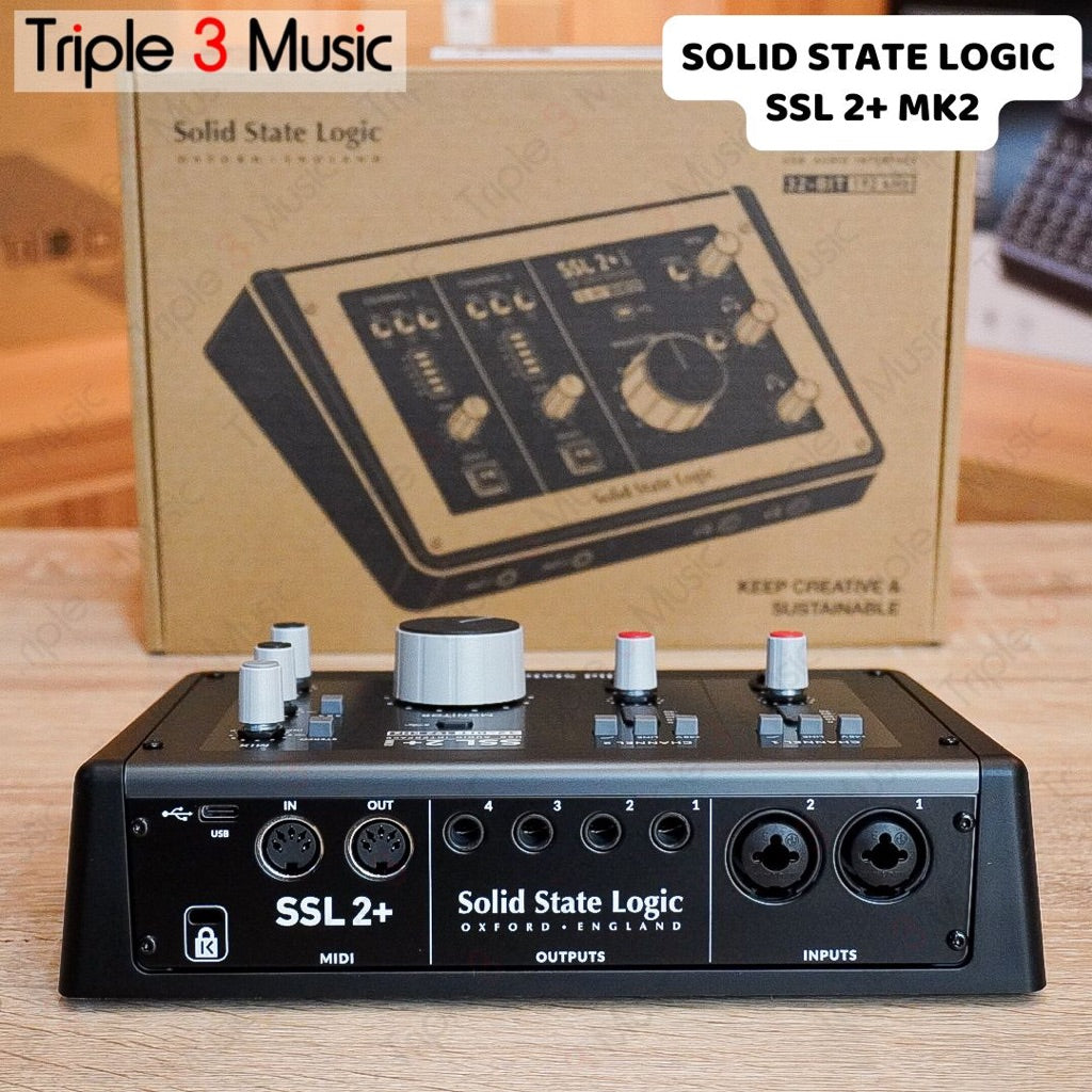 Solid State Logic SSL2 + SSL 2 PLUS mk2 mkII Audio interface 32 bit usb c 2x4