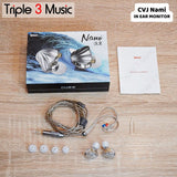 CVJ Nami Wired Hybrid Earphone 1DD + 1BA In-Ear Monitors Music Headset Gaming Headphone Live Earbuds with 0.75 2-pin Cable