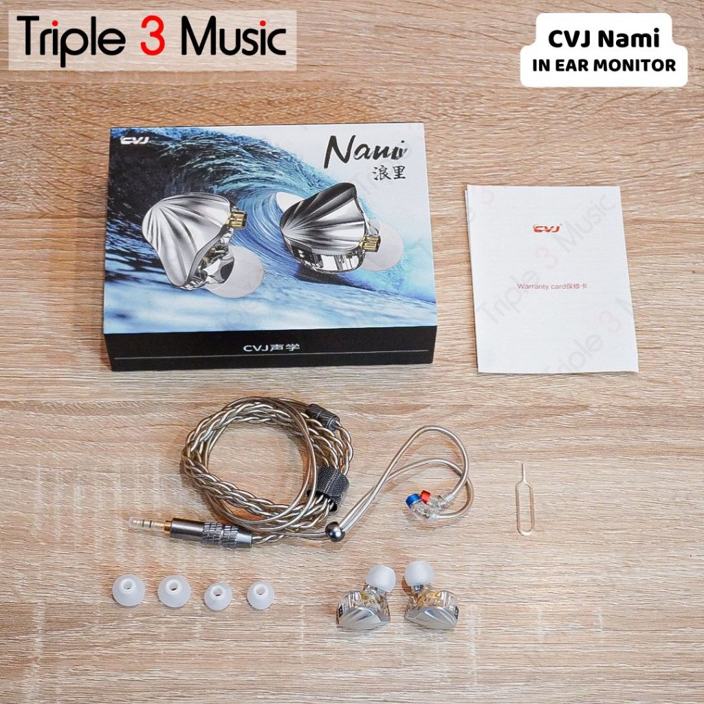 CVJ Nami Wired Hybrid Earphone 1DD + 1BA In-Ear Monitors Music Headset Gaming Headphone Live Earbuds with 0.75 2-pin Cable