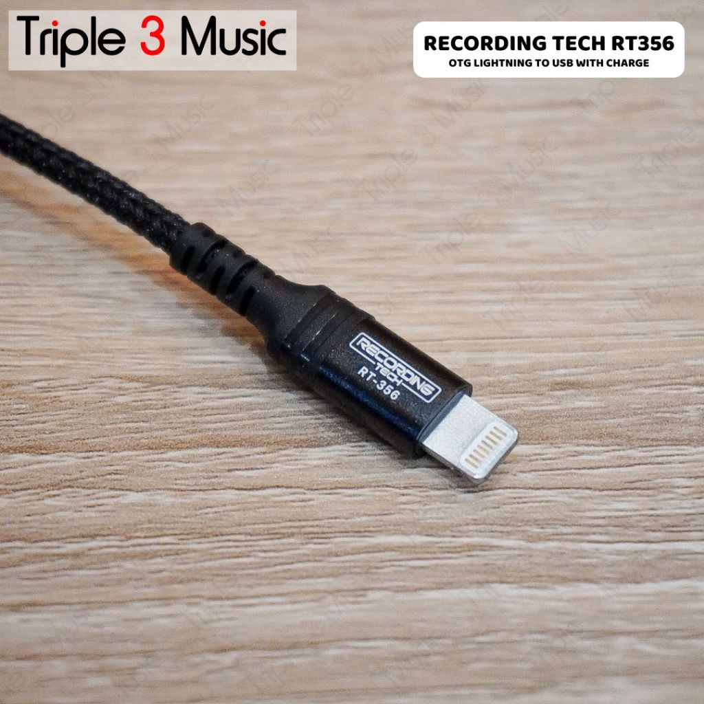Recording Tech RT 356 RT356 OTG lightning to USB A & Charging Lightning OTG lightning sambil charger STREAMING