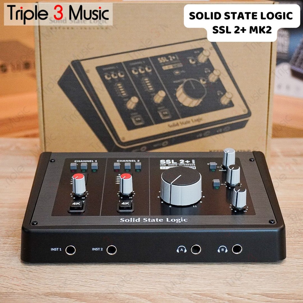Solid State Logic SSL2 + SSL 2 PLUS mk2 mkII Audio interface 32 bit usb c 2x4