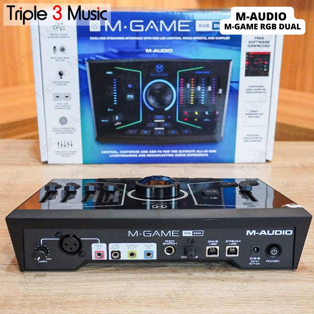 M-audio M-Game RGB Dual Streaming Mixer Gaming