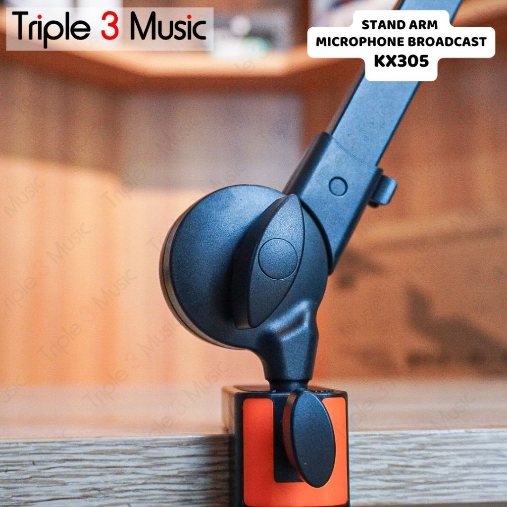 TFF Stand Arm Robot Broadcast radio stand Mic meja stand recording robot Aluminium without Spring - KX035