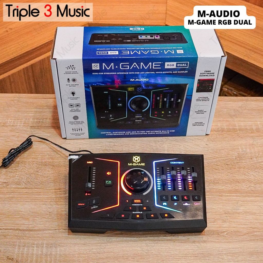M-audio M-Game RGB Dual Streaming Mixer Gaming