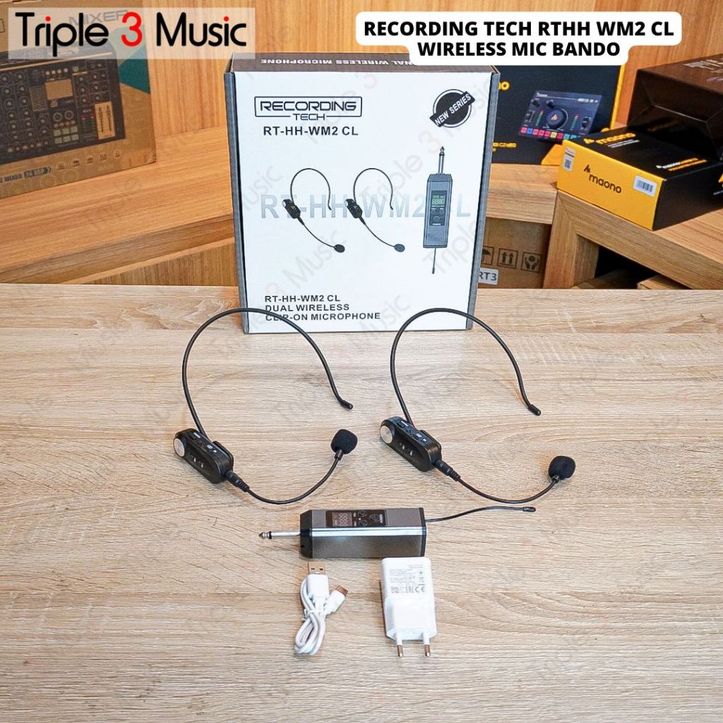 RECORDING TECH RT HH WM2 Wireless Microphone 2 mic ORIGINAL