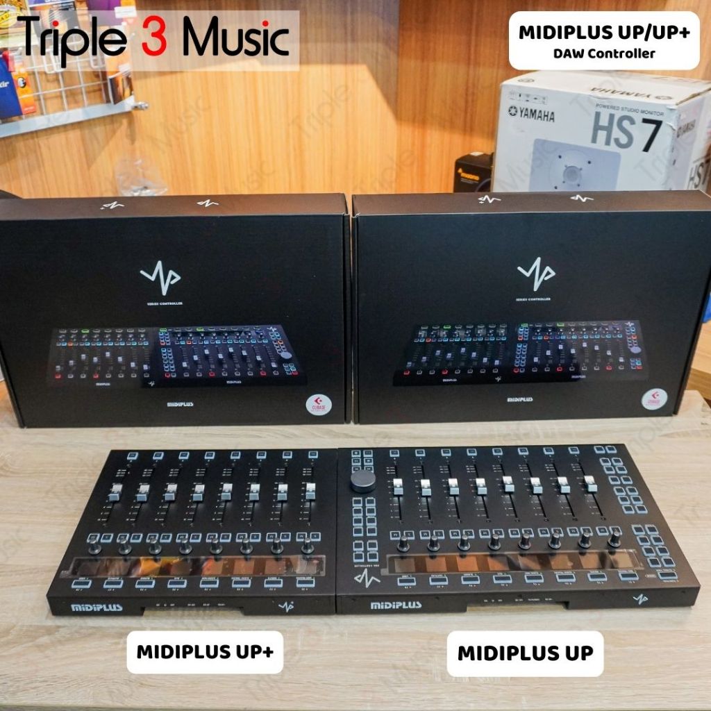 MIDIPLUS UP dan UP+ PLUS Midi controller DAW Controller transport fader controller automatic