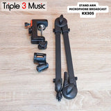 TFF Stand Arm Robot Broadcast radio stand Mic meja stand recording robot Aluminium without Spring - KX035