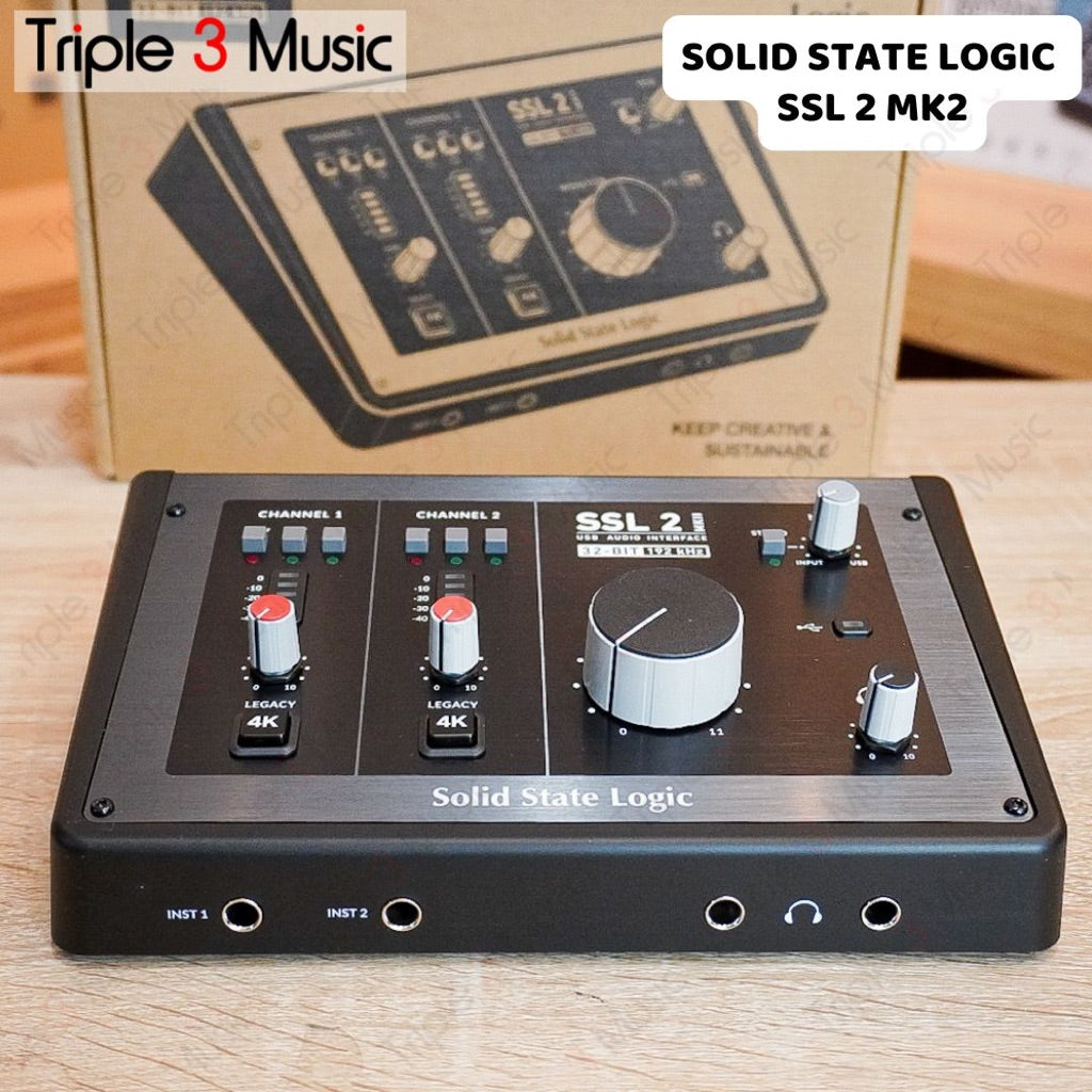 Solid State Logic SSL2 SSL 2 mk2 mkII Audio interface 32 bit usb c 2x2