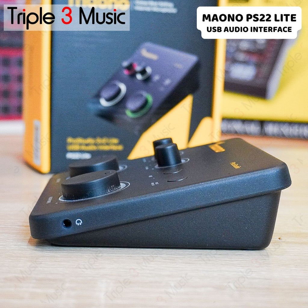 Maono PS22 Lite USB Audio Interface - Soundcard Recording Live streaming