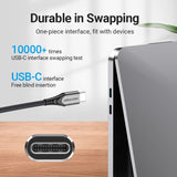 Vention TAE Nylon braided Kabel Usb Type C To C 5A 6A Super Fast Charging Quick