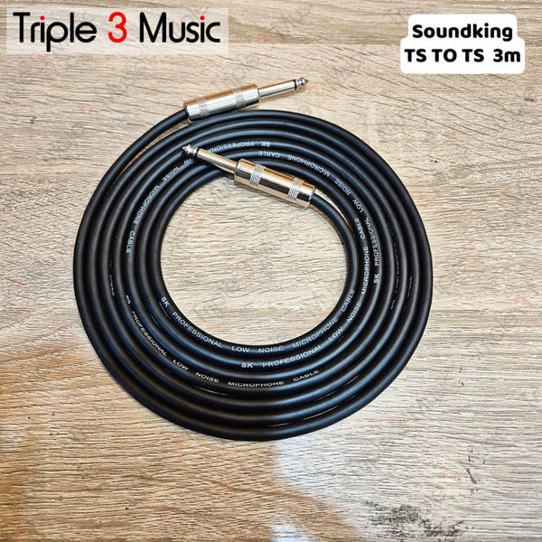 Soundking Kabel Jack Instrument Gitar JACK TS TO JACK TS 6.5 3m