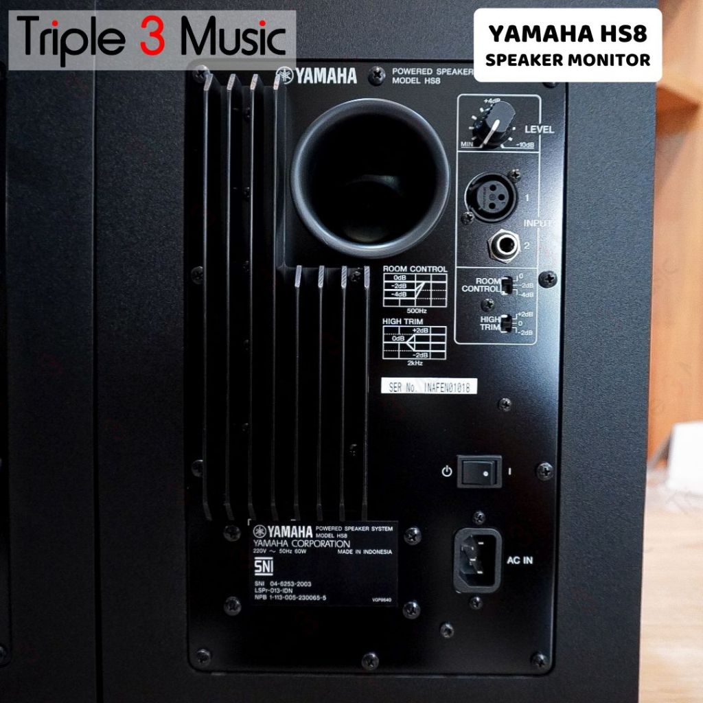 Yamaha HS8 ORIGINAL Speaker Active Studio Monitor