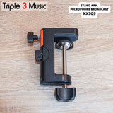 TFF Stand Arm Robot Broadcast radio stand Mic meja stand recording robot Aluminium without Spring - KX035