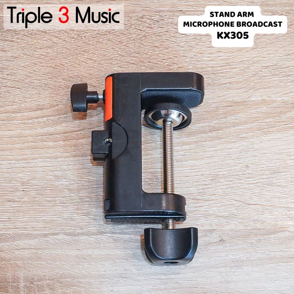 TFF Stand Arm Robot Broadcast radio stand Mic meja stand recording robot Aluminium without Spring - KX035