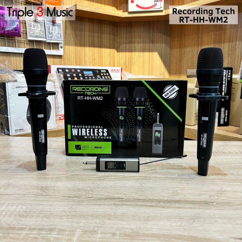 RECORDING TECH RT HH WM2 Wireless Microphone 2 mic ORIGINAL