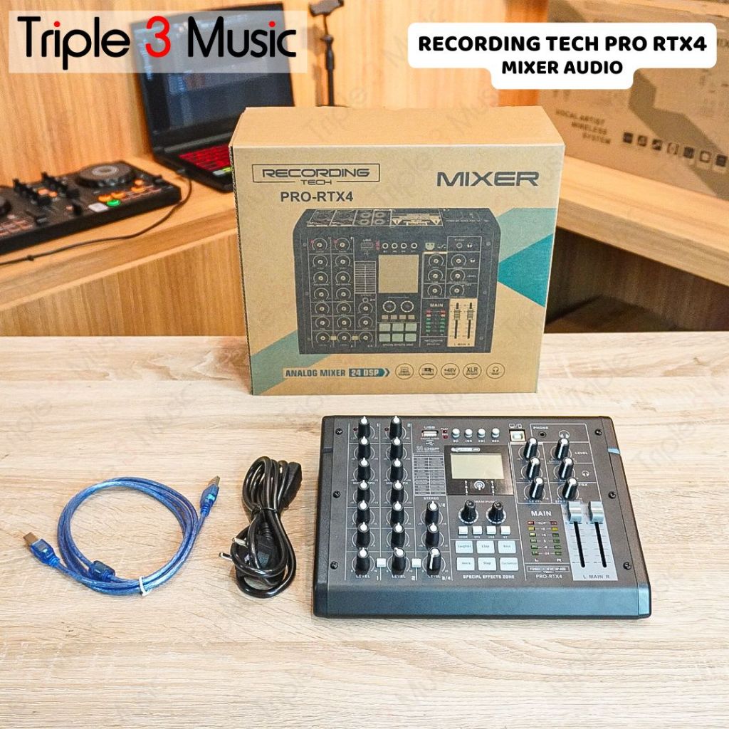 Recording Tech PRO RT X4 PRO RTX4 Mixer 2 Channel USB