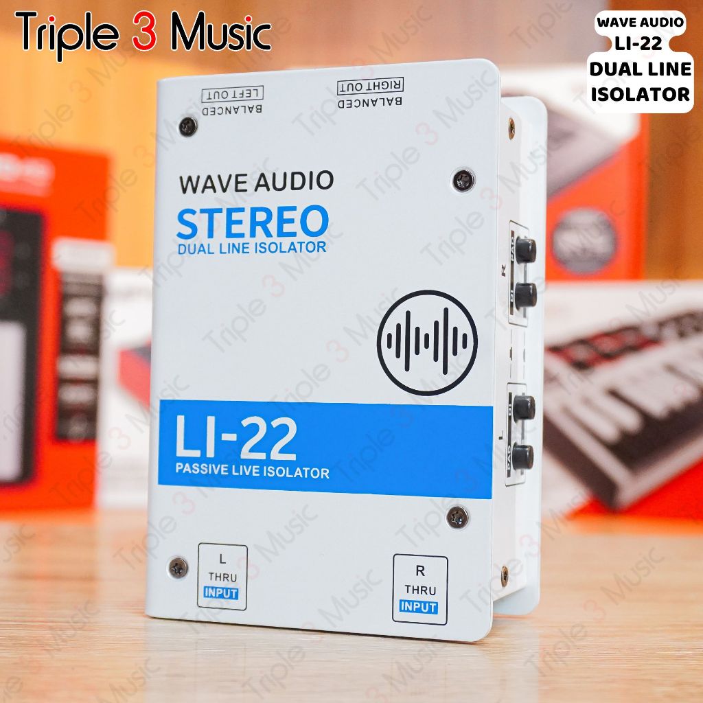 WAVE LI22 LI 22 LI-22 LINE ISOLATOR 2 channel Stereo