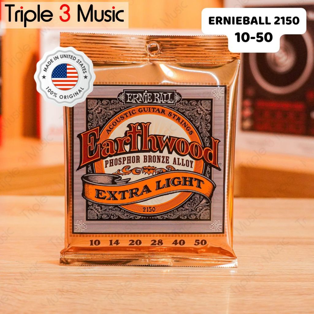Ernie Ball 2150 ORIGINAL USA 10-50 Senar Gitar Akustik