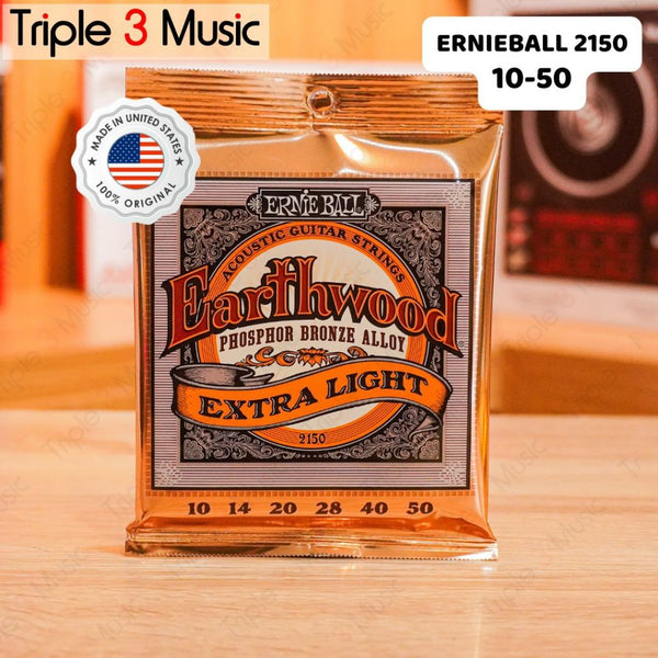 Ernie Ball 2150 ORIGINAL USA 10-50 Senar Gitar Akustik