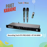 Paket Karaoke 2 orang RECORDING TECH KTV K500 ktv 6 With 2 microphone wireless