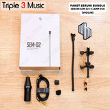 Mic Biola violin Seruni SEM 02 Bundle biola clamp SVA01