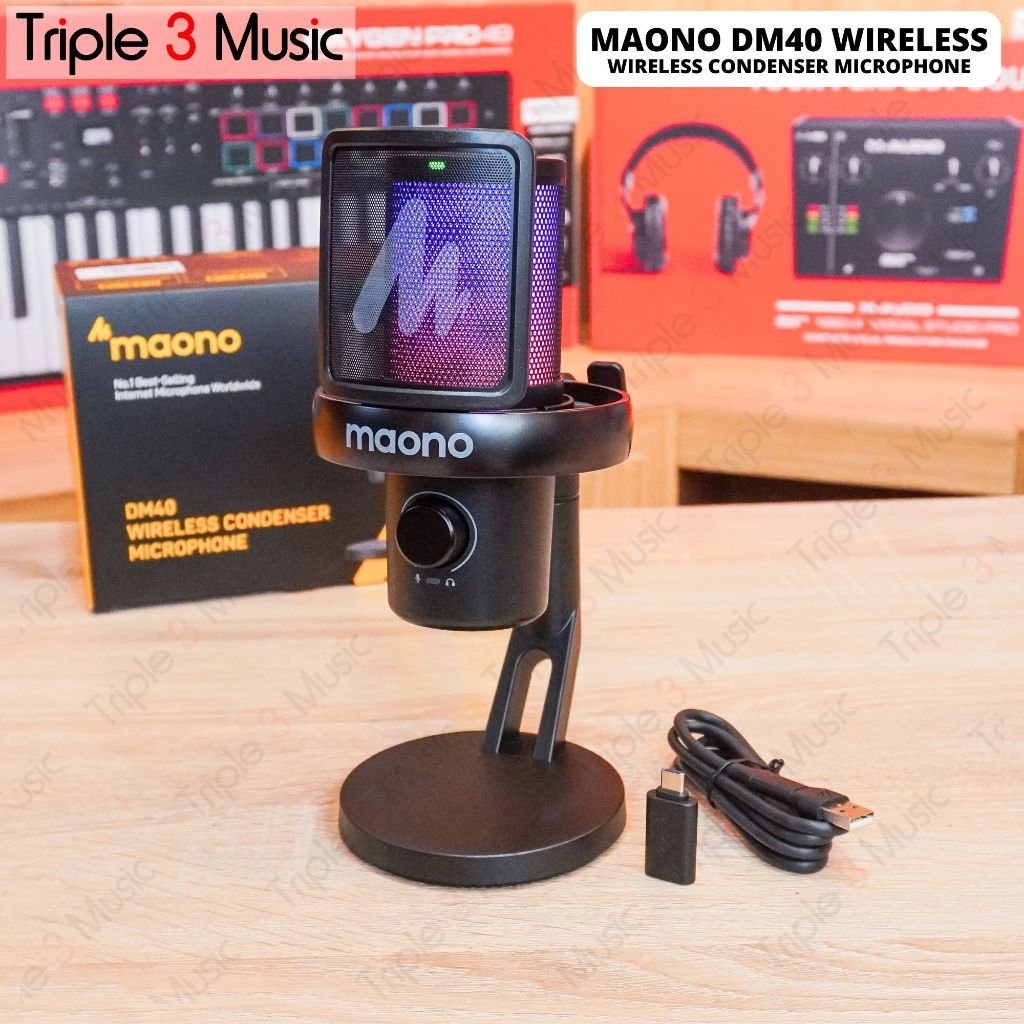 MAONO DM40 DM 40 PRO Microphone Condenser USB WIRELESS